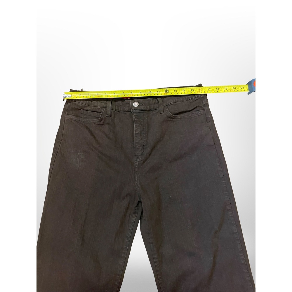 NYDJ Tummy Tuck Jeans Womens 14 Brown Wide Leg High Rise Stretch Style 4008 - Picture 8 of 11